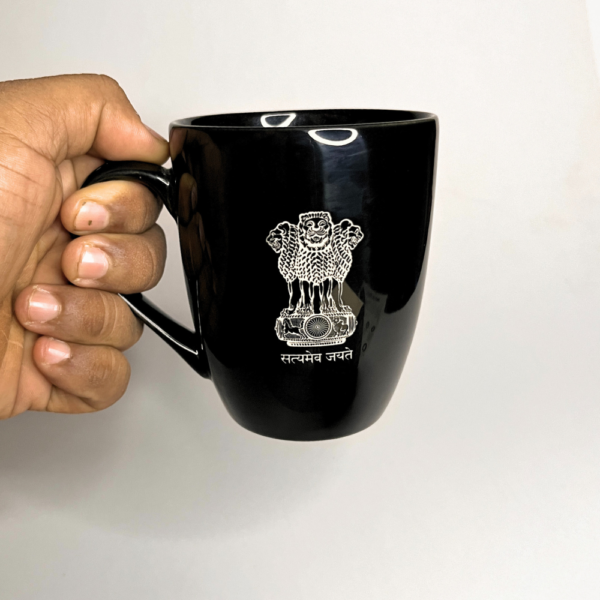 Satyamev Jay ate Coffee Ceramic coffee mug deep engraving your Name, Logo, Monogram, and Photo deep engraving your Coffee Mug