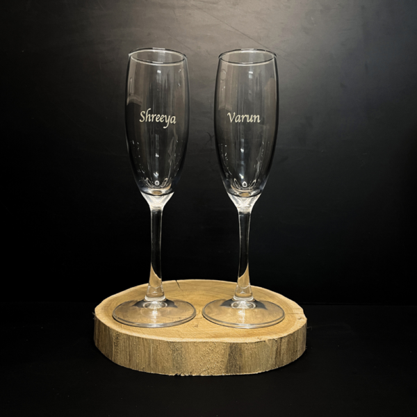 Personalized Valentine Champagne Flutes, Custom Toasting Flutes, Lover Gift, Engraved Champagne Glasses, Anniversary Gift for Him