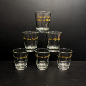 Engraved Luxury 60ml Crystal Vodka Shot Glass