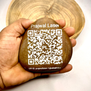 Personalized deep engraving QR code stone This QR code etched into a rock Your Company Logo, Restaurant Menu Logo, All Type QR Code Deep engraved stone