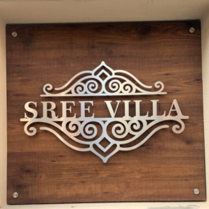 Personalized Outdoor Metal Name Plate for House, Office, or Flats