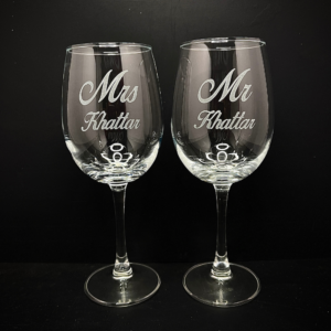 Custom Engraved Name Wine Glass, Wine Glass For Couples, Bachelor Party Gifts, Wedding Favors, Personalized Wine Cups, Gift For Couples