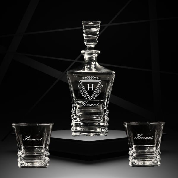 Elevate your home bar or gift-giving experience with our exquisitely crafted Personalized Engraved Whiskey Decanter and 6 Glasses Set. This elegant set combines timeless design with personalized touches to create a truly unique and memorable gift for any whiskey enthusiast.