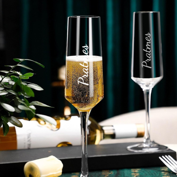 Celebrate your special moments with elegance and style using our Personalized Champagne Flutes - Tulip Shape Toasting Glasses. Perfect for the bride and groom, this set of Mr. and Mrs. tulip-shaped glasses adds a personalized touch to your wedding, anniversary, or Valentine's Day celebrations.