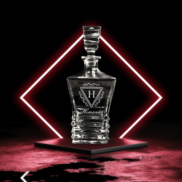 Elevate your home bar or gift-giving experience with our exquisitely crafted Personalized Engraved Whiskey Decanter and 6 Glasses Set. This elegant set combines timeless design with personalized touches to create a truly unique and memorable gift for any whiskey enthusiast.