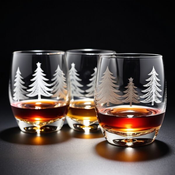Festive Christmas Glasses for the Holiday Season.