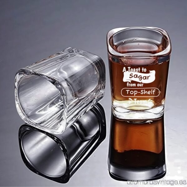 Custom Engraved A Toast to The Legends – Custom Engraved Shot Glass for The Top-Shelf Team