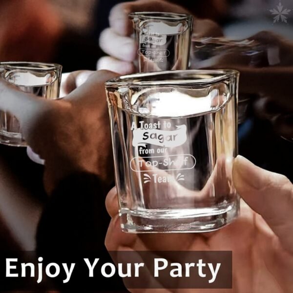 Custom Engraved A Toast to The Legends – Custom Engraved Shot Glass for The Top-Shelf Team