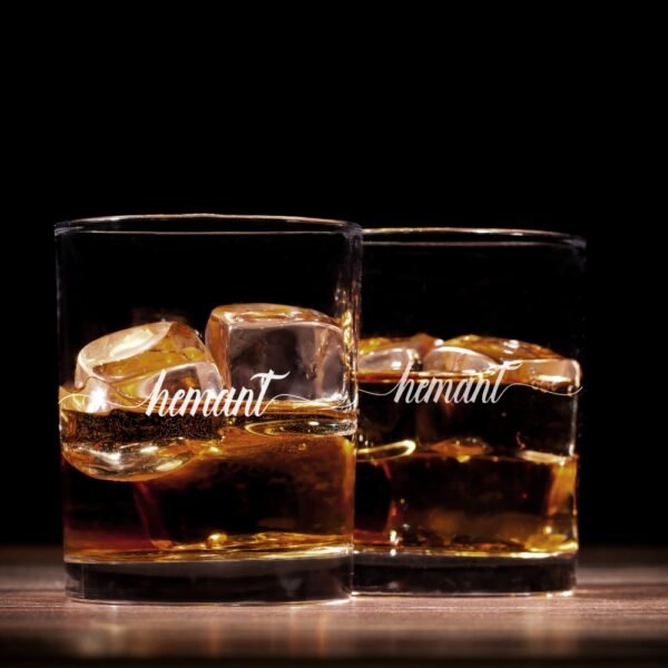 Personalized Crystal Whiskey Glass Set – Deep Engraved Gift Set