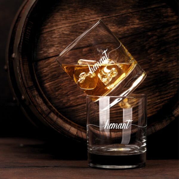 Personalized Crystal Whiskey Glass Set – Deep Engraved Gift Set
