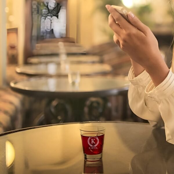 Personalized Shot Glasses, Monogram Engraved, Set of 2, Perfect for Anniversary, Birthday, Christmas Gifts