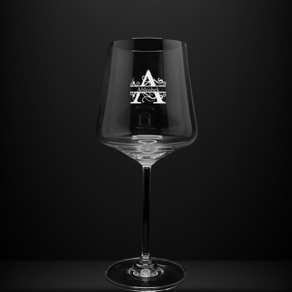Best2U-Personalized Wine Glass – Custom Name & Monogram Engraved Bourbon Glasses – Gift for Him, Dad, Husband, Groomsmen & Best Man,
